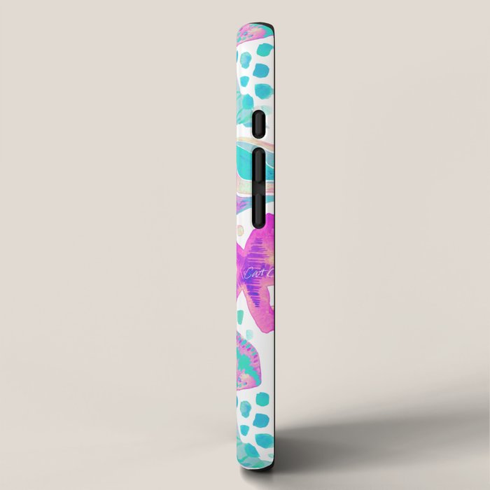 Painted Seashells - Periwinkle & Mint iPhone Case Gallery Image 2