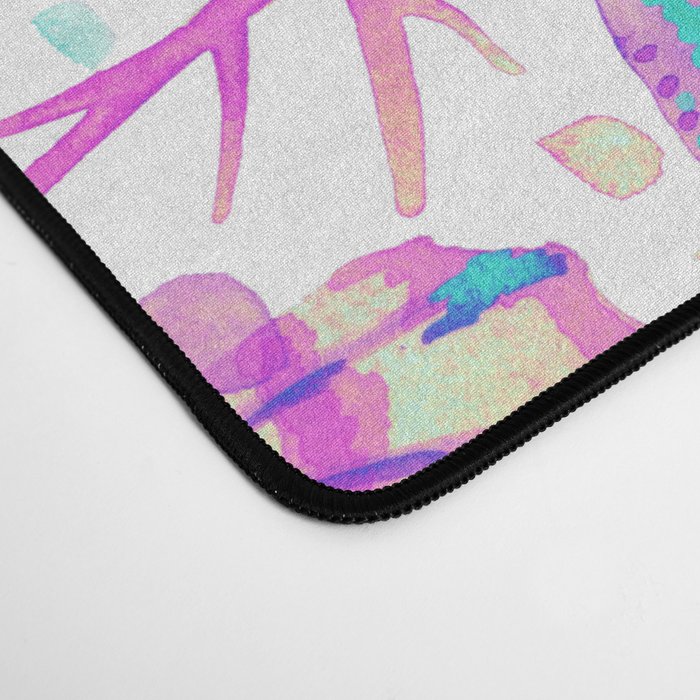 Painted Seashells - Periwinkle & Mint Desk Mat Gallery Image 4