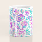Painted Seashells - Periwinkle & Mint Coffee Mug Gallery Image 4