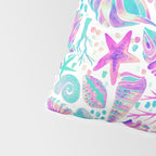 Painted Seashells - Periwinkle & Mint Pillow Sham Gallery Image 4