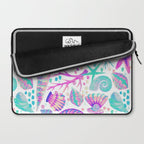 Painted Seashells - Periwinkle & Mint Laptop Sleeve Gallery Image 2