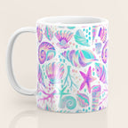 Painted Seashells - Periwinkle & Mint Coffee Mug Gallery Image 3