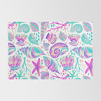 Painted Seashells - Periwinkle & Mint Rug Gallery Image 2