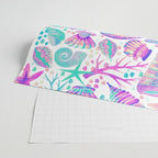 Painted Seashells - Periwinkle & Mint Wrapping Paper Gallery Image 2