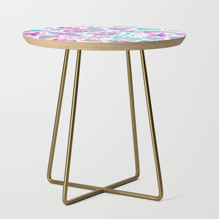 Painted Seashells - Periwinkle & Mint Side Table Gallery Image 1