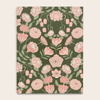 Mystery Garden Victorian Green Floral Faces Notebook Gallery Image 4