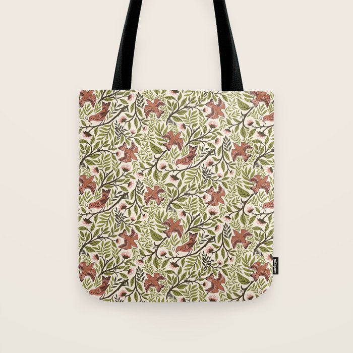Secret Garden Spring Birds Tote Bag Gallery Image 1