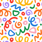 Colorful confetti art doodle pattern Coffee Mug Gallery Image 2