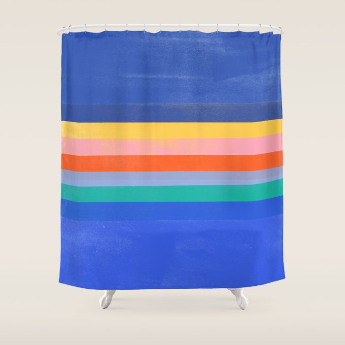 stripe study 37 Shower Curtain Gallery Image 1