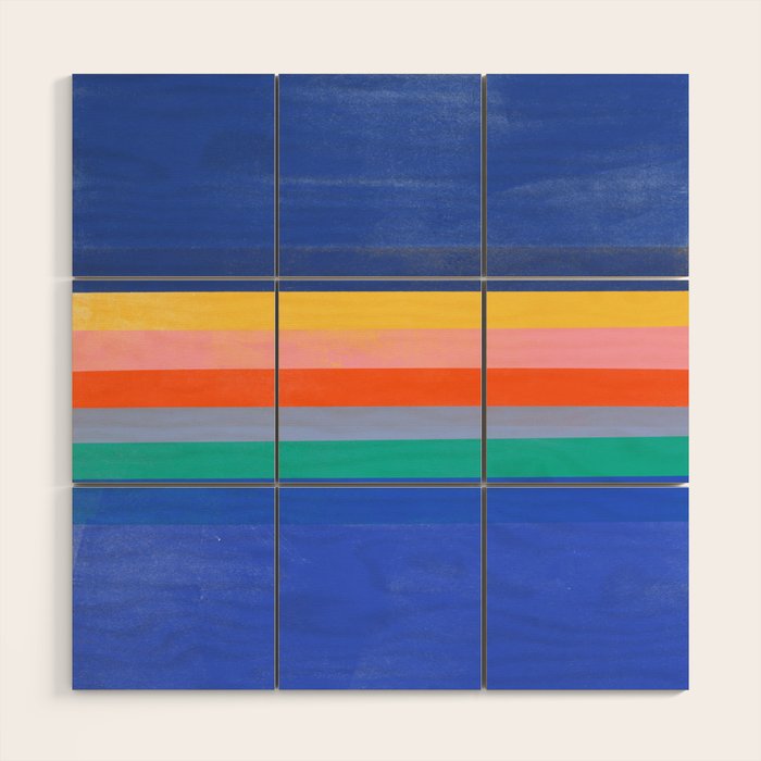 stripe study 37 Wood Wall Art Gallery Image 1