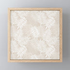 Palm Leaves . Neutral Mini Art Print Gallery Image 1