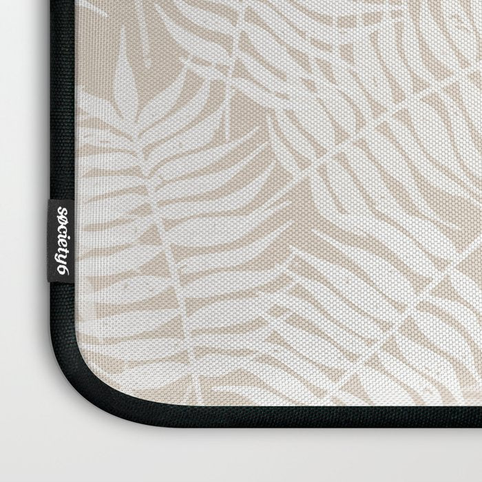 Palm Leaves . Neutral Laptop Sleeve Gallery Image 3