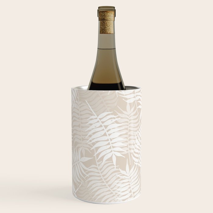 Palm Leaves . Neutral Wine Chiller Gallery Image 1