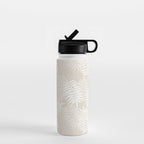 Palm Leaves . Neutral Water Bottle Gallery Image 1