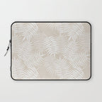 Palm Leaves . Neutral Laptop Sleeve Gallery Image 1