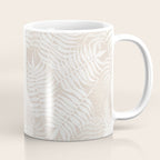 Palm Leaves . Neutral Coffee Mug Gallery Image 1