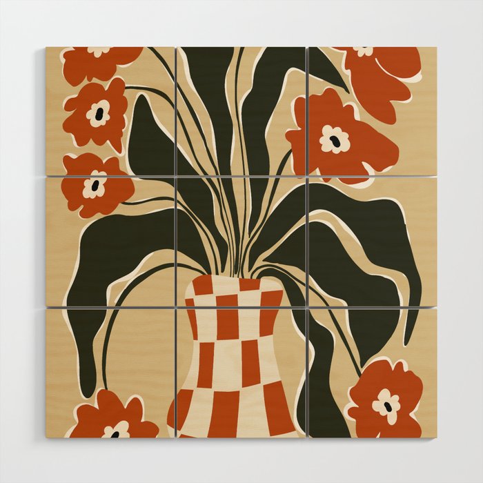 Terracotta Spring   Wood Wall Art Gallery Image 1