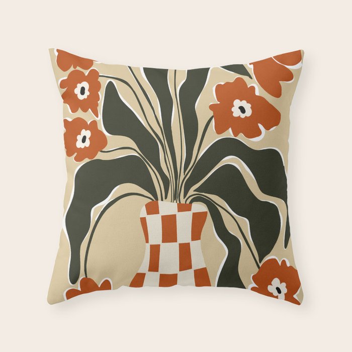 Terracotta Spring   Throw Pillow Gallery Image 6