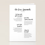 The Four Agreements Script Style Stationery Card Gallery Image 2