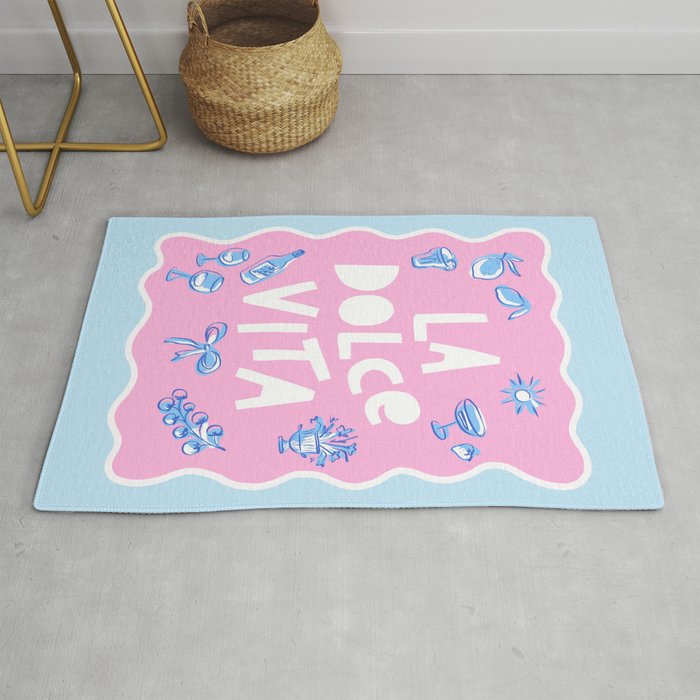 La Dolce Vita Summer Sketches Italian Style Rug Gallery Image 1