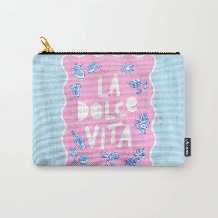 La Dolce Vita Summer Sketches Italian Style Carry All Pouch Gallery Image 1