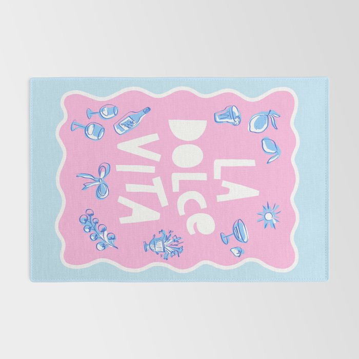 La Dolce Vita Summer Sketches Italian Style Rug Gallery Image 2