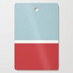 Color Block I Blue Red Cutting Board Gallery Image 1