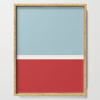 Color Block I Blue Red Serving Tray Gallery Image 1