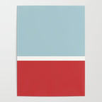 Color Block I Blue Red Poster Gallery Image 4
