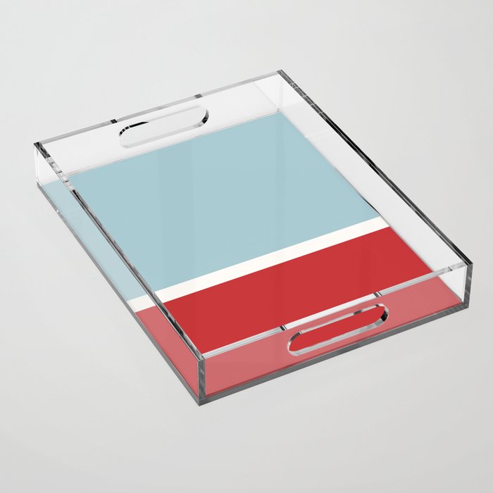 Color Block I Blue Red Acrylic Tray Gallery Image 1