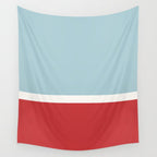 Color Block I Blue Red Wall Tapestry Gallery Image 4