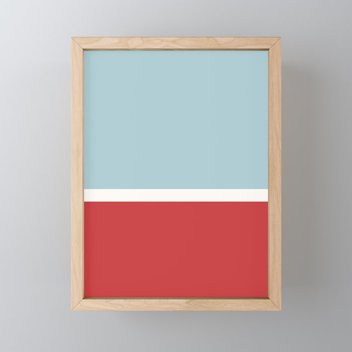 Color Block I Blue Red Mini Art Print Gallery Image 1