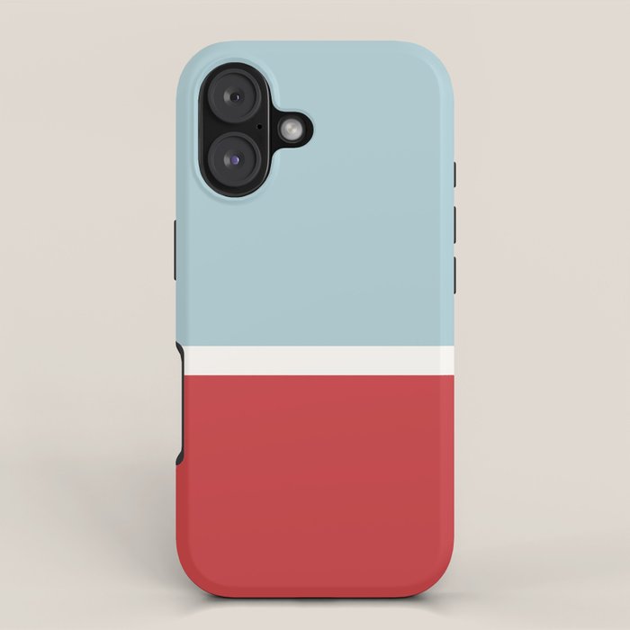 Color Block I Blue Red iPhone Case Gallery Image 1