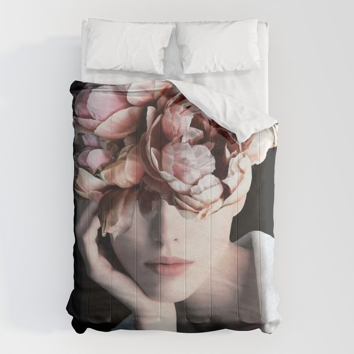 Wearing flowers Comforter Gallery Image 1