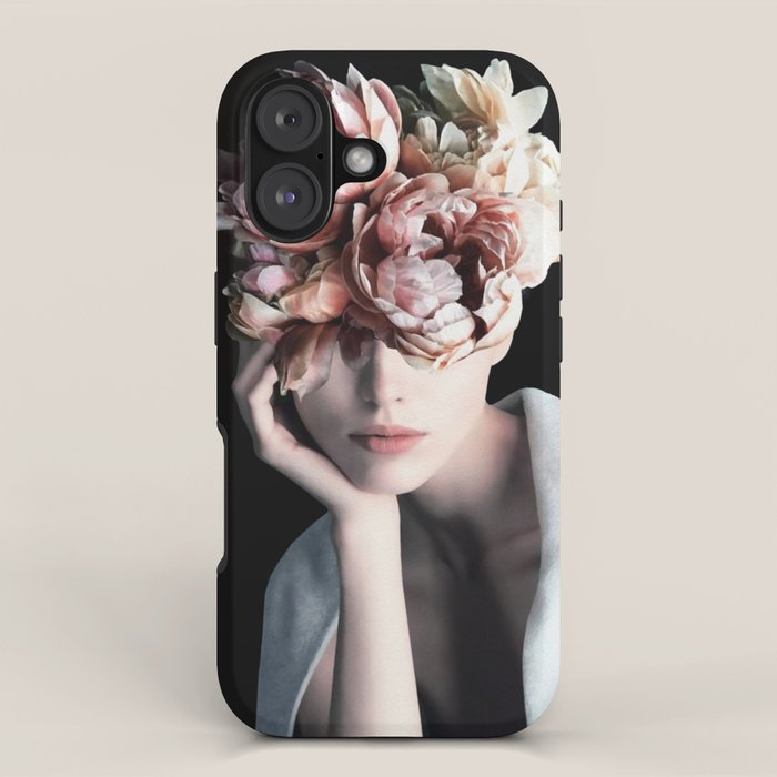 Wearing flowers iPhone Case Gallery Image 1