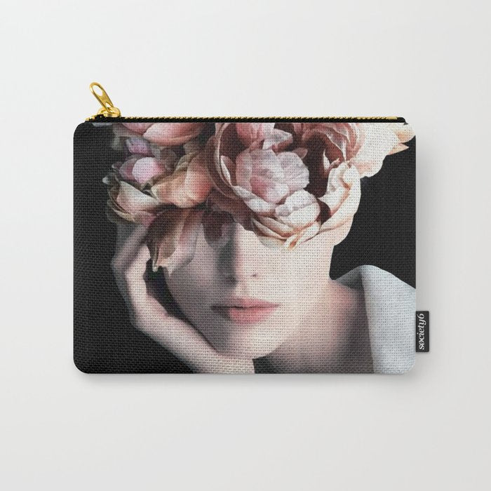 Wearing flowers Carry All Pouch Gallery Image 1