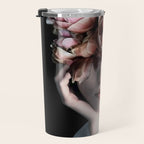 Wearing flowers Travel Mug Gallery Image 3