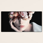 Wearing flowers Desk Mat Gallery Image 3
