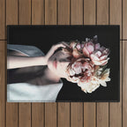 Wearing flowers Outdoor Rug Gallery Image 1