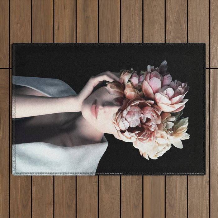 Wearing flowers Outdoor Rug Gallery Image 1