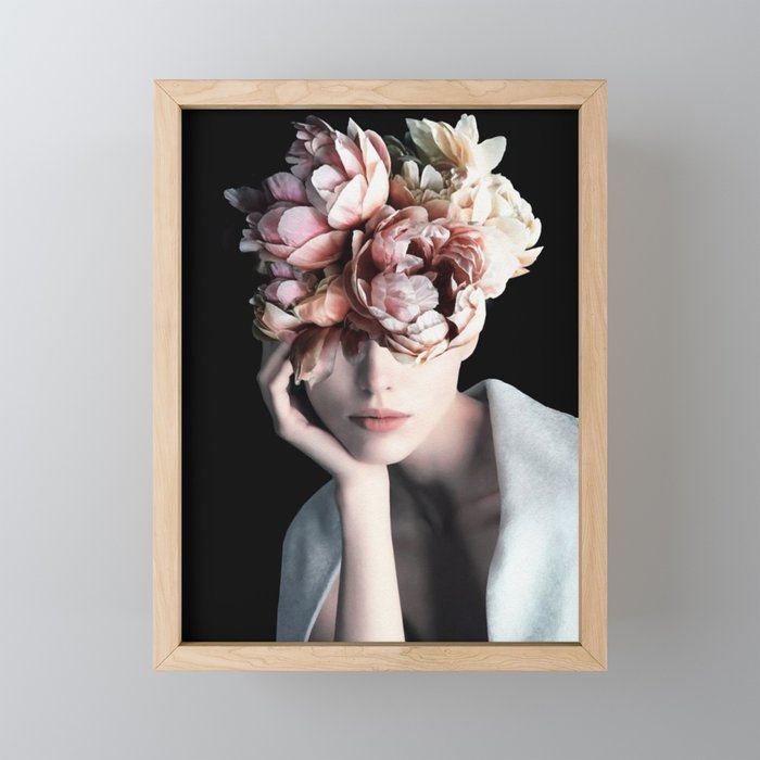 Wearing flowers Mini Art Print Gallery Image 1