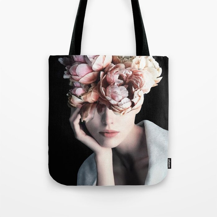 Wearing flowers Tote Bag Gallery Image 1