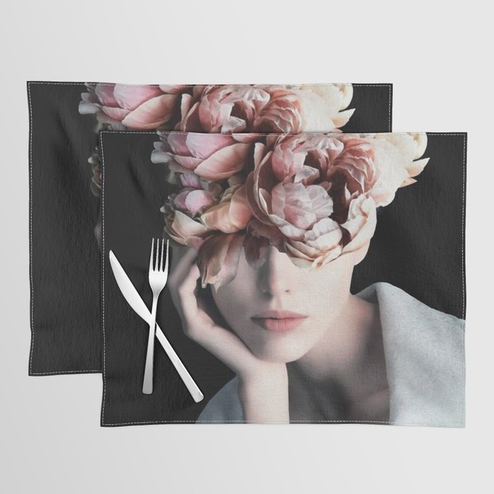 Wearing flowers Placemat Gallery Image 1