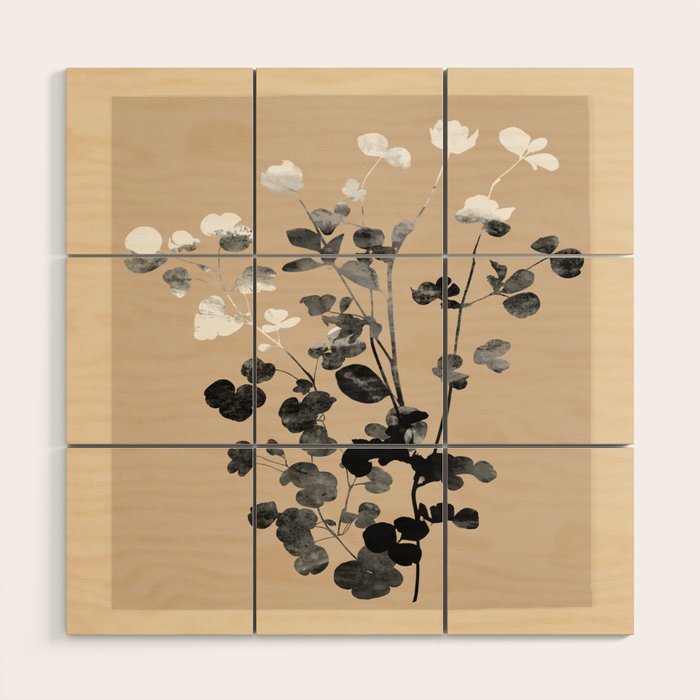 Minimalist Botanica Wood Wall Art Gallery Image 1