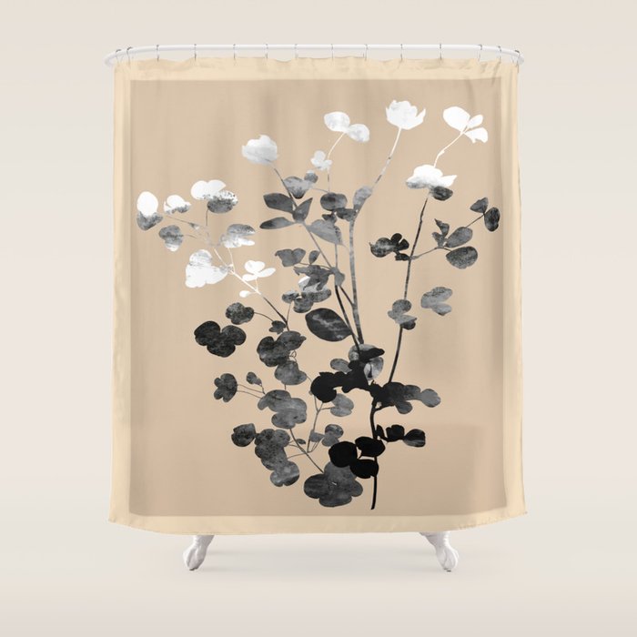 Minimalist Botanica Shower Curtain Gallery Image 1
