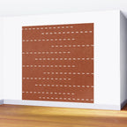 boho stitched stripes - ginger Wall Mural Gallery Image 2