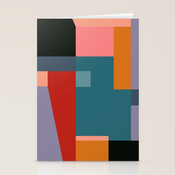 geometric abstract 252 Stationery Card Gallery Image 2
