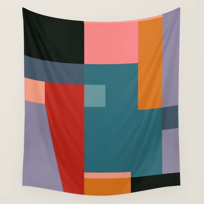 geometric abstract 252 Wall Tapestry Gallery Image 4