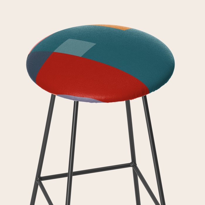 geometric abstract 252 Stool Gallery Image 2