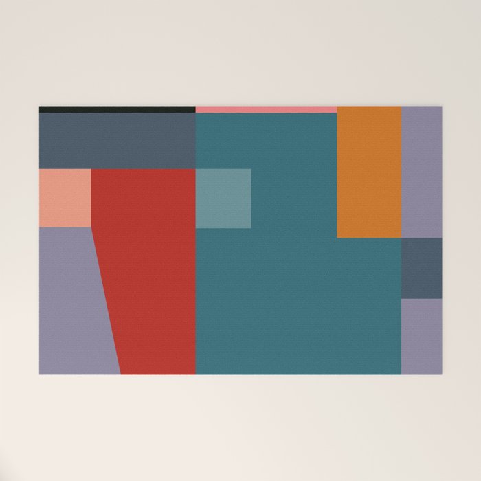 geometric abstract 252 Welcome Mat Gallery Image 1